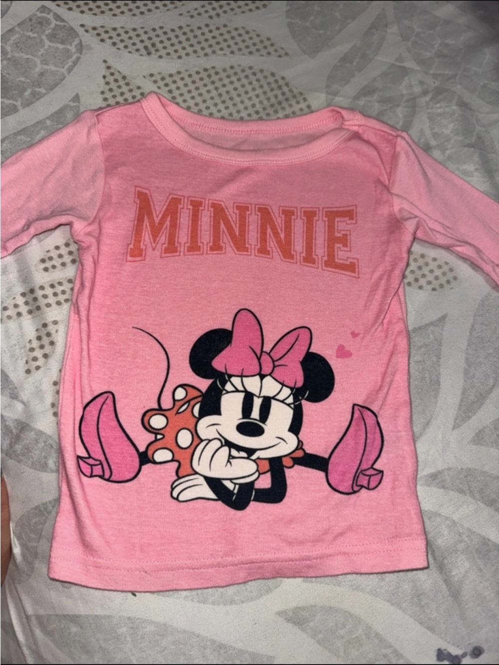Disney Pink Minnie Mouse Long Sleeve Tee